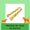 Tresses de Peau de Buffle friandises à mâcher longue durée