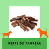 Nerfs de Taureau secs friandises à mâcher longue durée