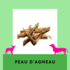 Peau Bœuf ou Agneau Séchée Friandises à mâcher longue durée Mastication chien