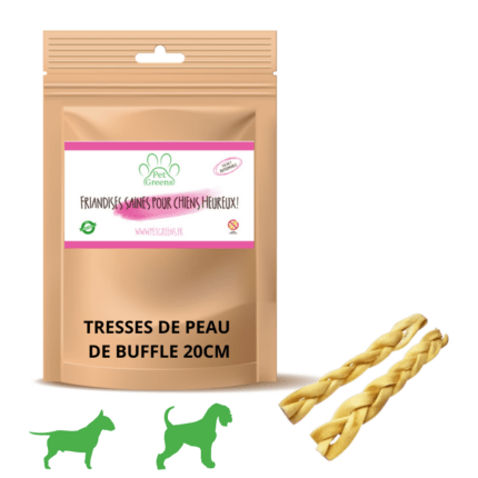 Tresses de Peau de Buffle friandises à mâcher longue durée