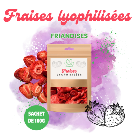 Fraises Lyophilisées Friandises pour chiens