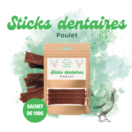 Stick Dentaire Naturel Poulet pour chien