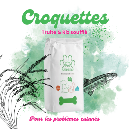 Croquettes naturelles à la Truite et Riz soufflé