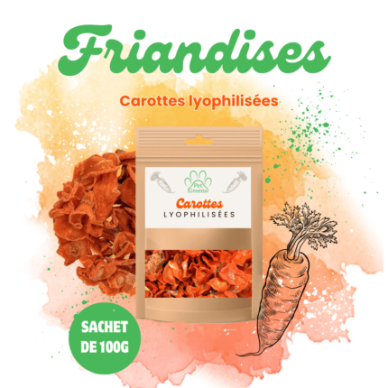 Carottes Lyophilisées Friandises pour chiens