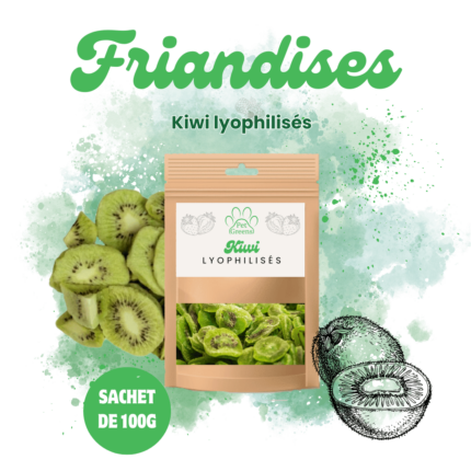 Kiwis Lyophilisés Friandises pour chiens